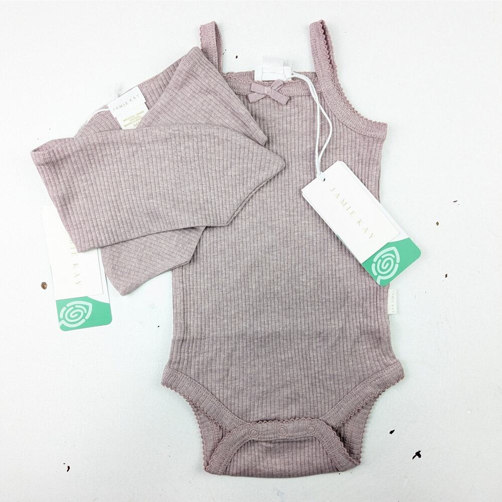 Jamie Kay Tulip Marle Singlet Bodysuit & Headband Set - 3-6 Months